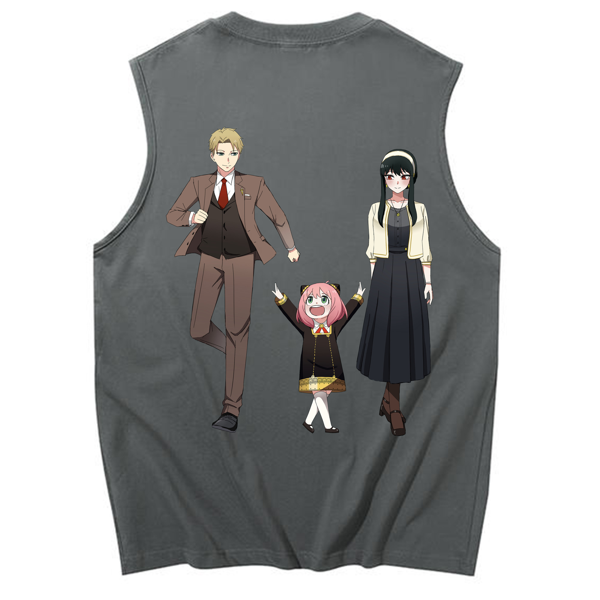 （画像用） SPY×FAMILY间谍家家酒 コットン100％タンクトップ（背面プリント）